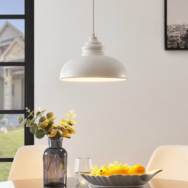 Lindby Cliona Suspension blanche mate LINDBY