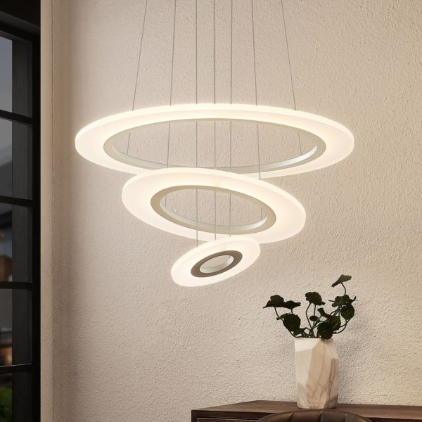 Lindby Amisu suspension LED avec 3 anneaux LINDBY
