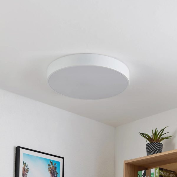 Lindby Simera plafonnier LED 50 cm, blanc LINDBY