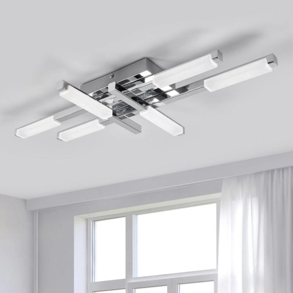 Lindby Plafonnier LED Patrik à lumière claire, IP44 LINDBY