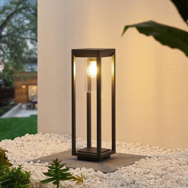 Lindby Estami potelet, 50 cm, gris foncé LINDBY