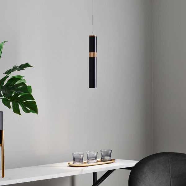 Lucande Bjarko suspension LED, à une lampe LUCANDE