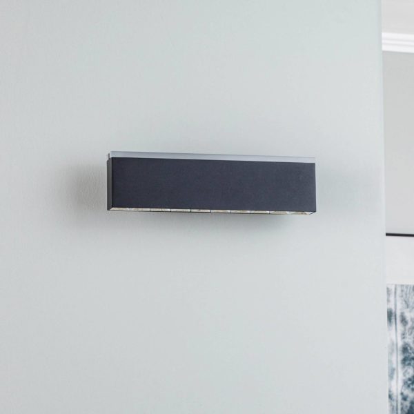 Lucande Henner applique LED, noire, 30 cm LUCANDE