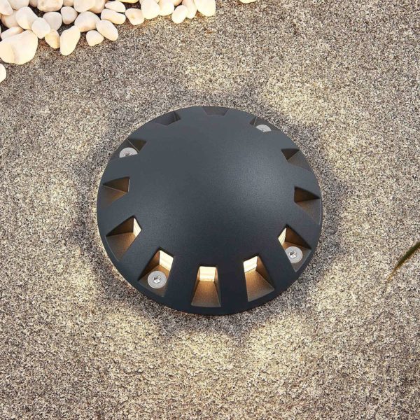 Lindby Emiro lampe de sol LED, praticable LINDBY