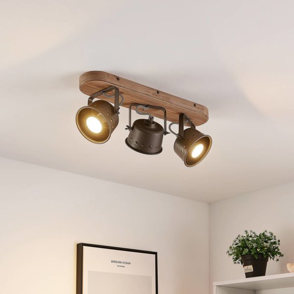 Lindby Rubinjo spot pour plafond, 3 lampes allongé LINDBY