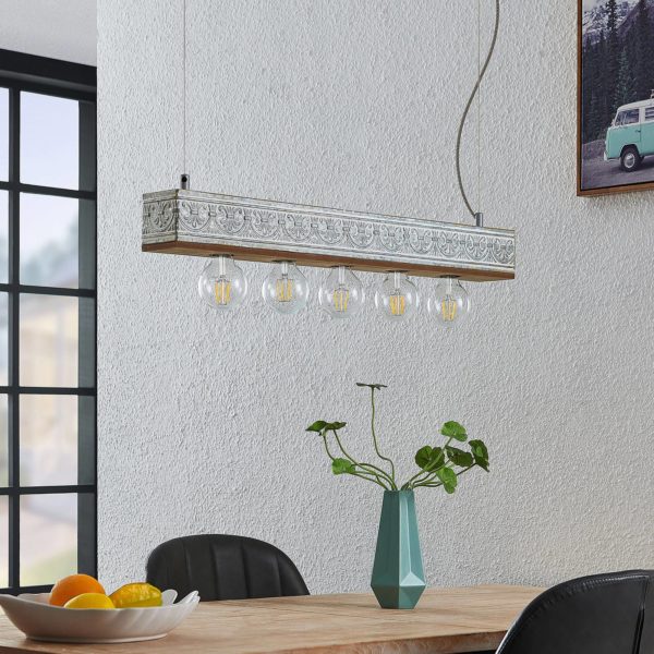 Lindby Mella suspension motif ornemental, 5 lampes LINDBY