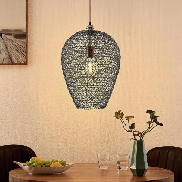 Lindby Benja suspension, à 1 lampe, laiton LINDBY