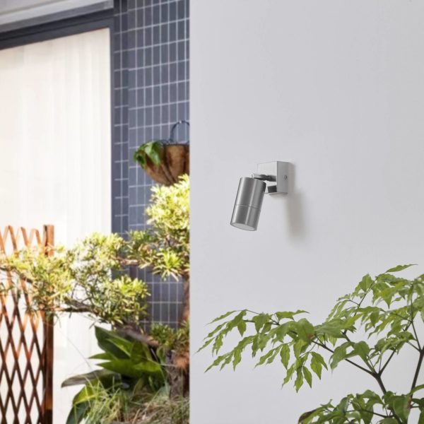 Lindby Myan applique d’extérieur, x1 V4A pivotante LINDBY