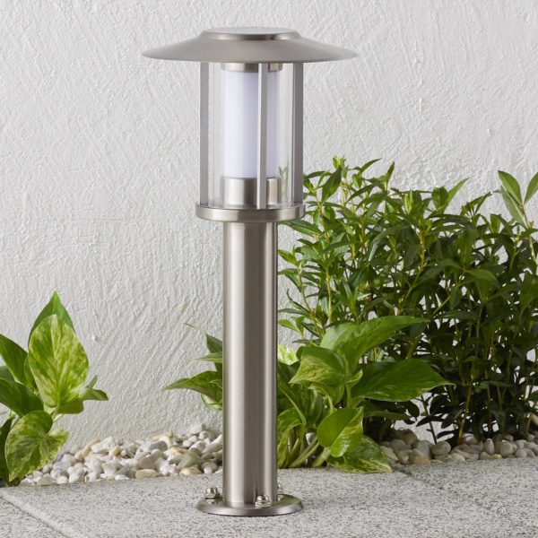 Lindby Potelet LED Gregory inox LINDBY