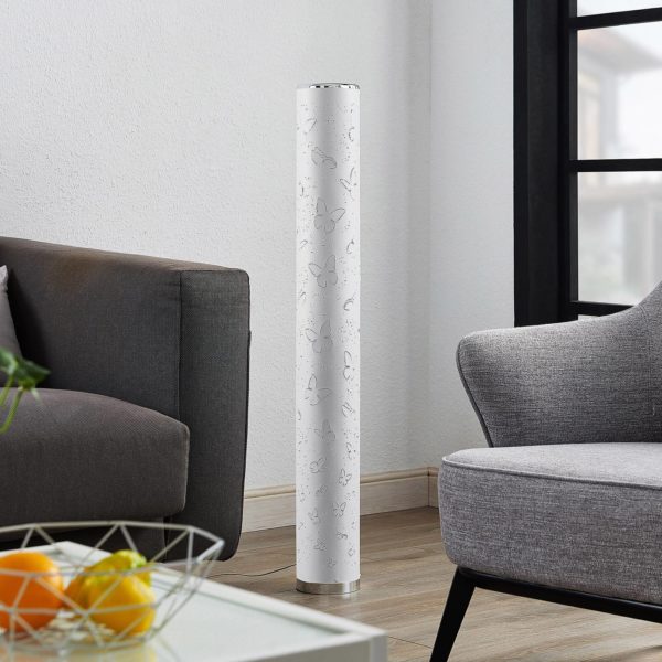 Lindby Tarlin lampadaire LED, papillons LINDBY