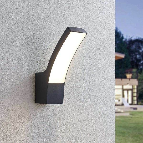 Lindby Applique d’extérieur LED Ilvita, anthracite LINDBY