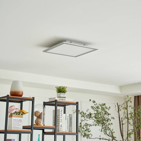 Lindby Panneau LED Livel, CCT, 40 cm x 40 cm, aluminium LINDBY