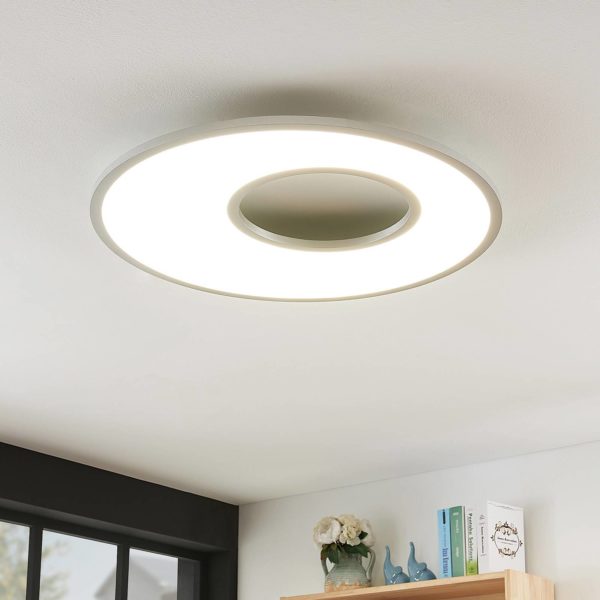 Lucande Plafonnier LED Durun, dimmable, CCT, rond, 60 cm LUCANDE