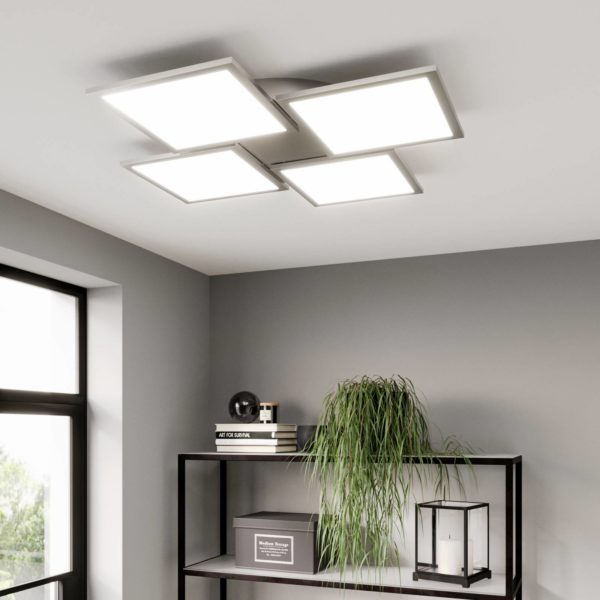 Lucande Plafonnier LED Ilira, dimmable, CCT, 4 lampes LUCANDE
