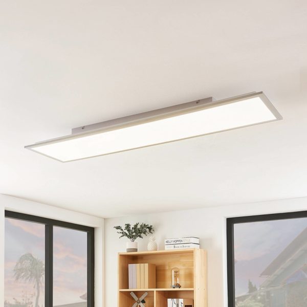 Lindby Stenley panneau LED, CCT, 119 cm x 29 cm LINDBY