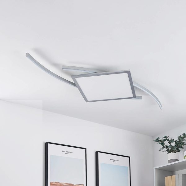 Lucande Tiaro plafonnier LED angulaire 56