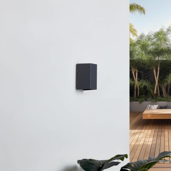 Lucande Applique LED éclairage bilatéral Kimian, extérieur LUCANDE