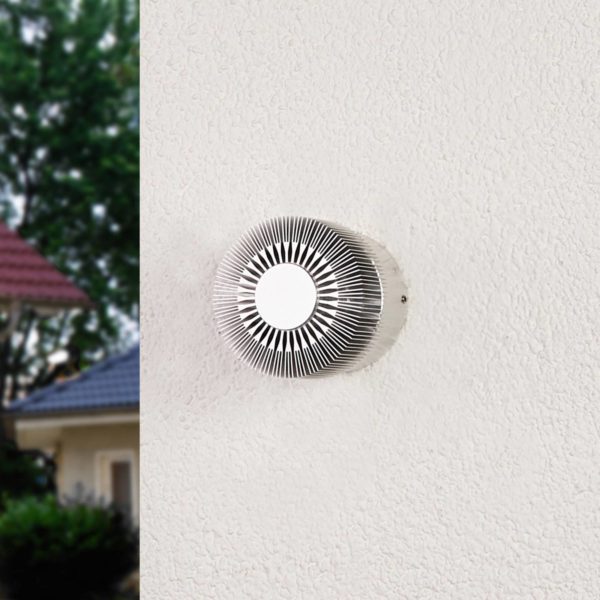 Lucande Applique d’extérieur LED Lennias couleur aluminium LUCANDE
