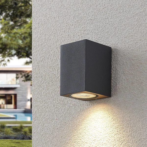 Lucande Spot d’extérieur Lavina gris foncé GU10 1 lampe LUCANDE