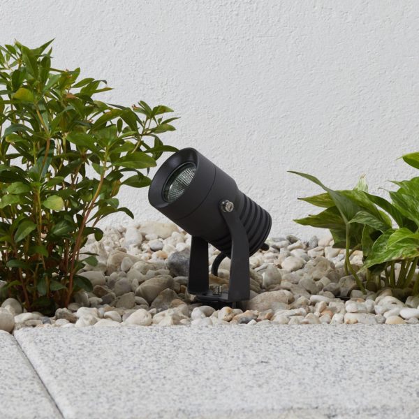 Lucande Projecteur d’extérieur LED Jon avec tête mobile LUCANDE