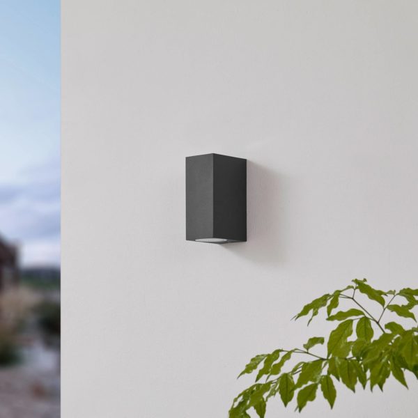 Lindby Applique d’extérieur Jovan à 2 lampes, gris foncé LINDBY