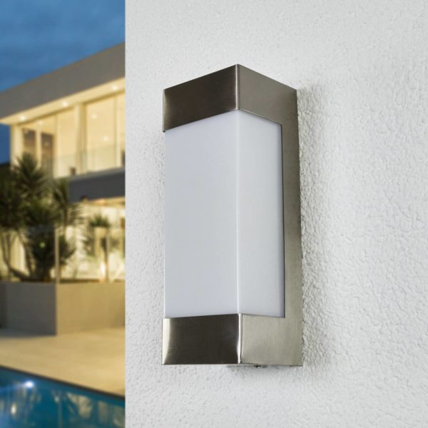 Lindby Applique murale LED en inox Severina LINDBY