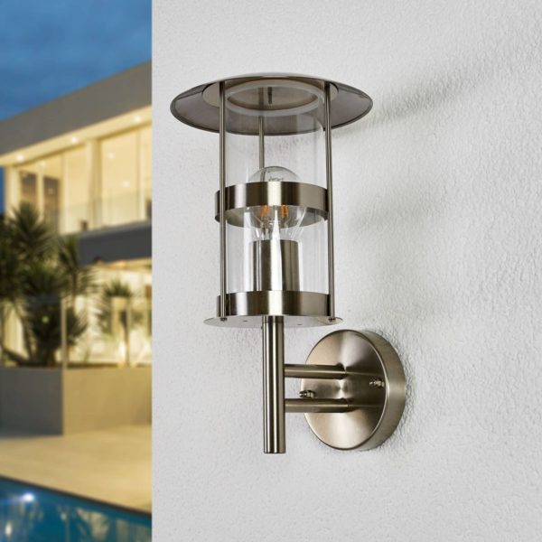Lindby Applique d’extérieur en inox Noemi LINDBY