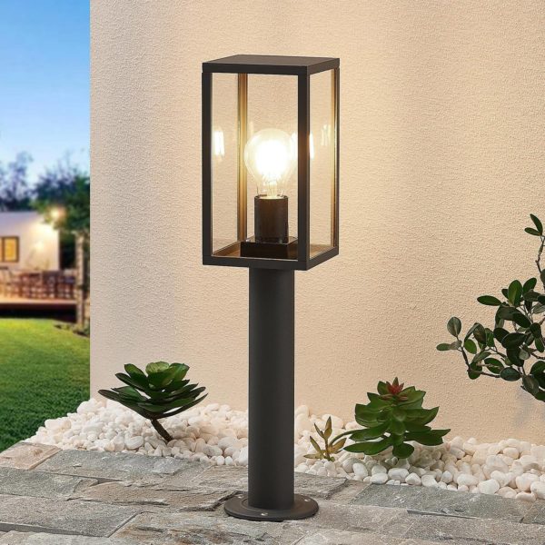 Lindby Filimon potelet, gris foncé, E27 LINDBY