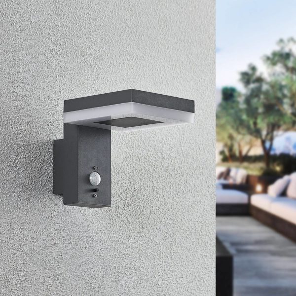 Lindby Laira applique d’extérieur solaire 15,5 cm LINDBY