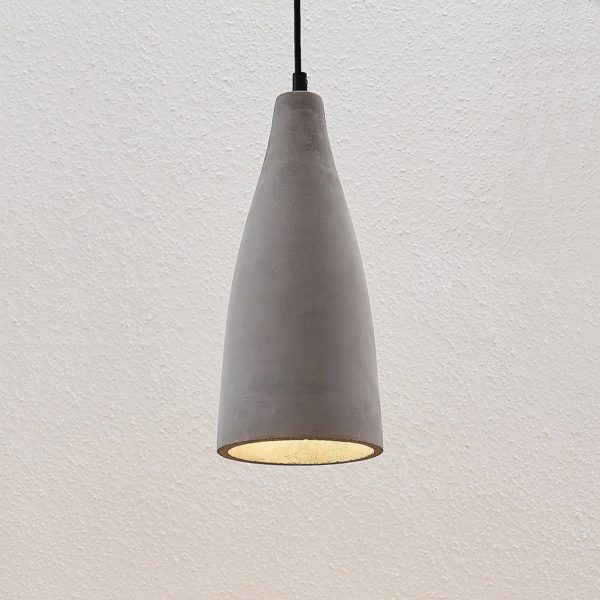Lindby Suspension Sanne en béton, style industriel LINDBY