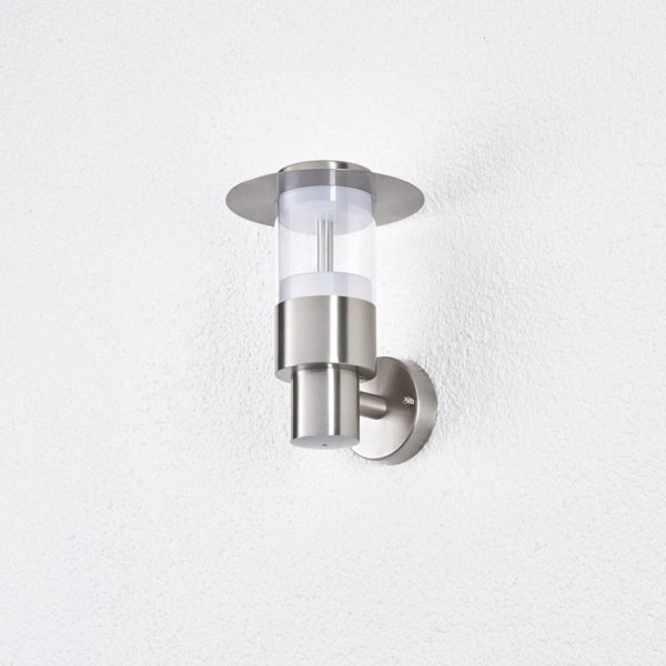 Lindby Applique d’extérieur LED Anouk en inox LINDBY