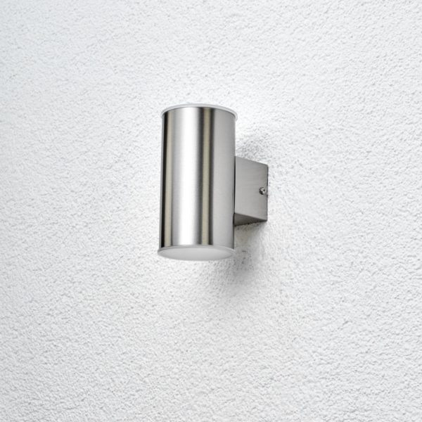 Lindby Morena – applique d’extérieur LED en inox LINDBY