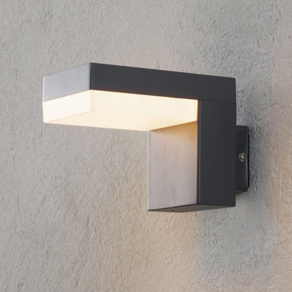 Lindby Applique d’extérieur LED Dionys en gris foncé LINDBY