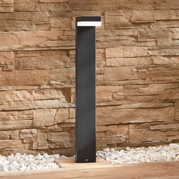 Lindby Borne lumineuse LED Dionys en gris foncé LINDBY