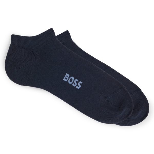 Lot de deux paires de chaussettes hauteur cheville à logos – Hugo Boss