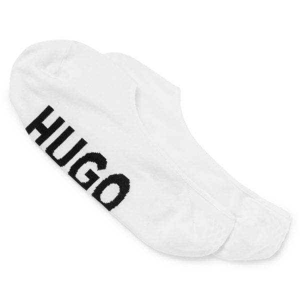 Lot de deux paires de chaussettes invisibles à semelle logo – Hugo Boss