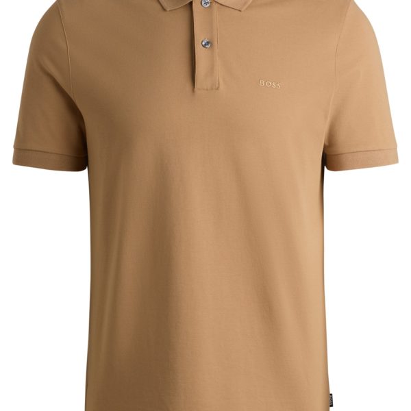 Polo Pallas en piqué de coton avec détails logotés – Hugo Boss