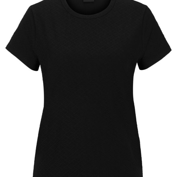 T-shirt en coton mélangé avec monogrammes en maille 3D – Hugo Boss