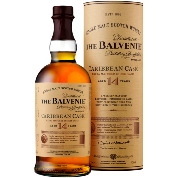 The Balvenie – Carribean Cask 14 Ans – en Etui