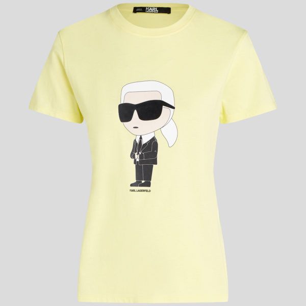 Karl Lagerfeld, T-shirt Karl Ikonik, Femme, Elfin jaune, Taille: XXXL Karl Lagerfeld