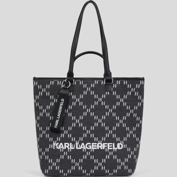 Karl Lagerfeld, Cabas En Jacquard K/monogram, Homme, Gris, Taille: X00 Karl Lagerfeld