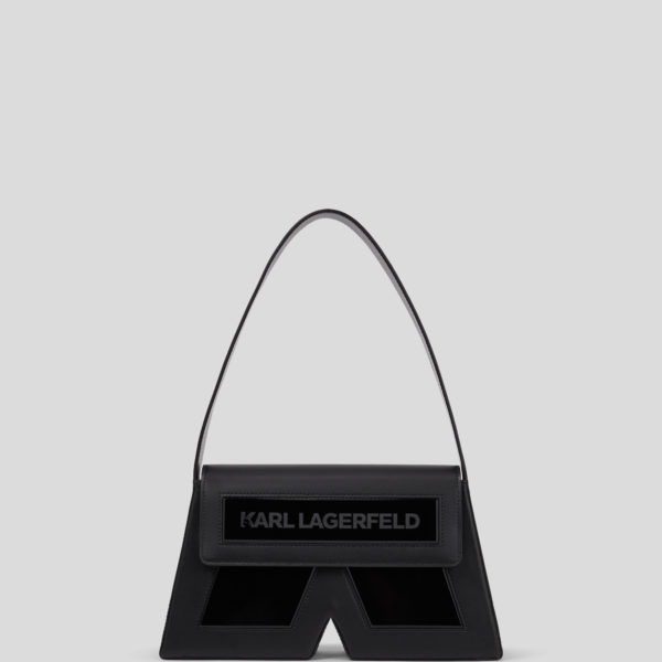 Karl Lagerfeld, Sac Porté Épaule En Cuir Ikon K De Taille Moyenne, Femme, Noir, Taille: X00 Karl Lagerfeld