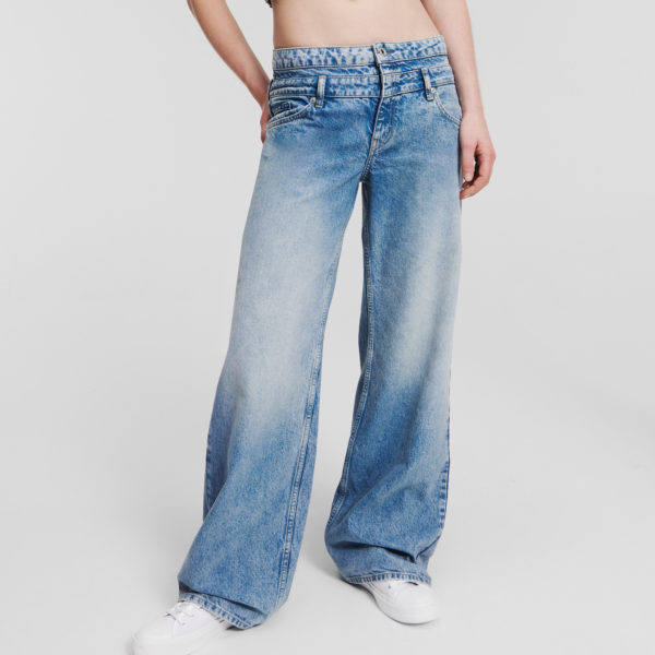 KL Jeans, Jean Décontracté Klj Taille Haute, Femme, Marbre bleu vif, Taille: L3230 KL Jeans