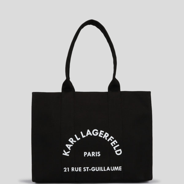 Karl Lagerfeld, Grand Sac Cabas Rue St-guillaume, Femme, Noir, Taille: X00 Karl Lagerfeld
