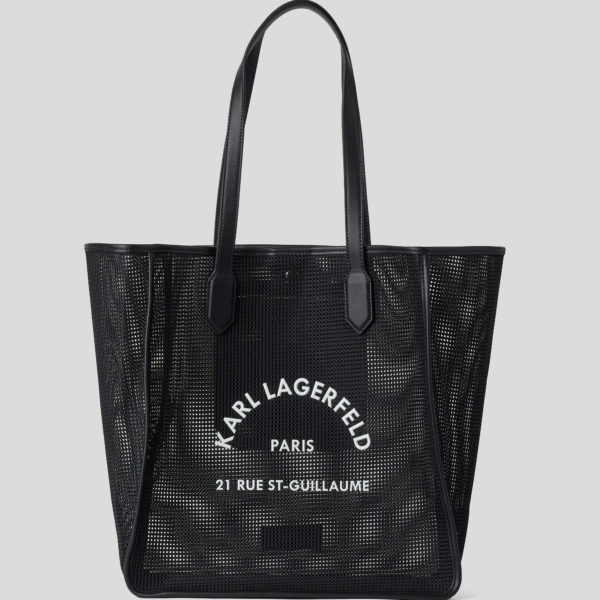 Karl Lagerfeld, Cabas De Plage Rue St-guillaume, Femme, Noir, Taille: X00 Karl Lagerfeld