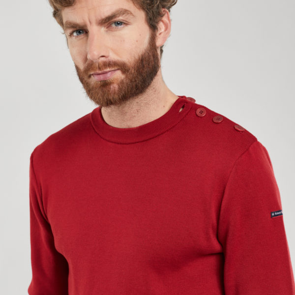 ARMOR-LUX Pull marin "Groix" - coton Homme Piment 3XL