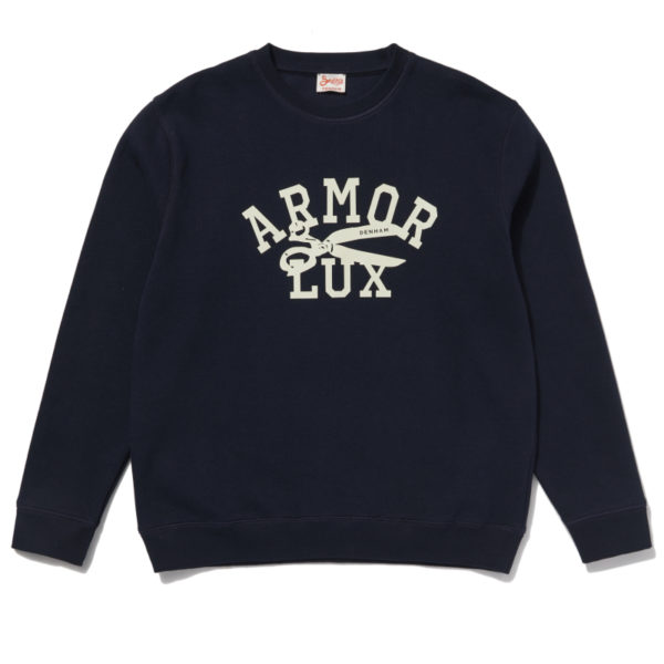 ARMOR-LUX Sweat sérigraphié Homme – Denham X Armor-lux Femme Dark Denim 2XL