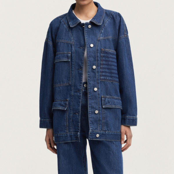 ARMOR-LUX Veste en jean – Denham X Armor-lux Femme Light Blue XS