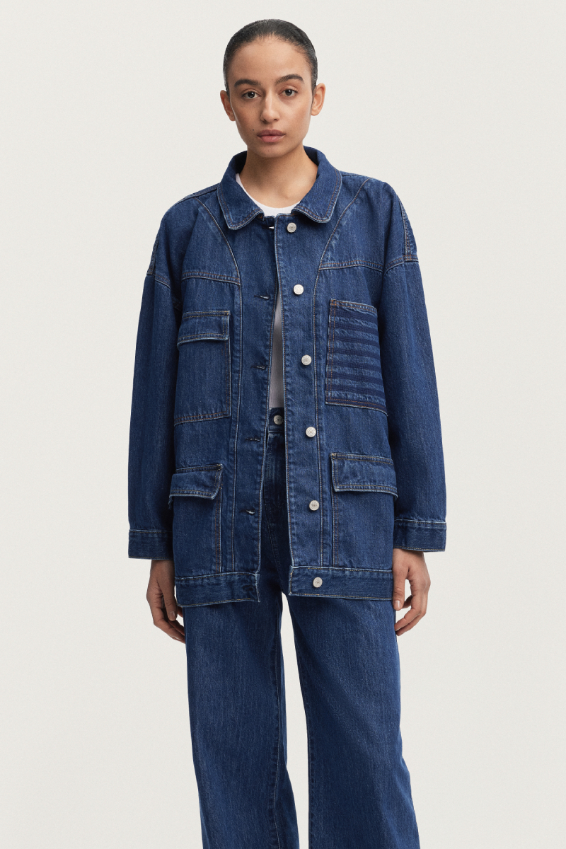 Armor Lux Parka De Printemps Femme ARMOR-LUX Veste En Jean Denham