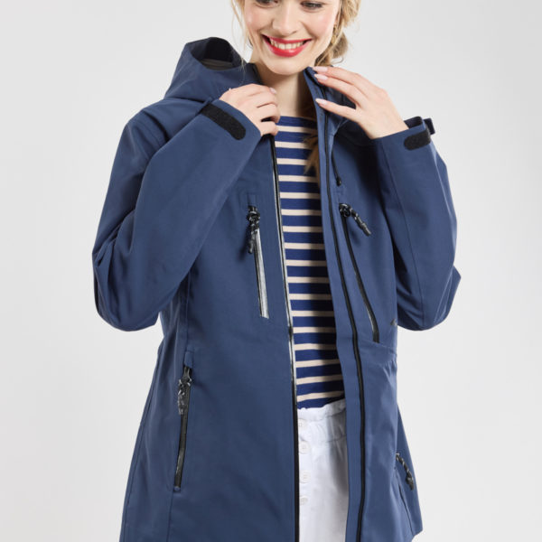 BERMUDES Parka imperméable et respirante BOUTDOOR Femme MARINE 3XL – 48